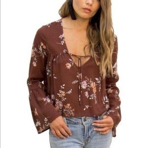 Saltwater Luxe Lovestruck Blouse Merlot